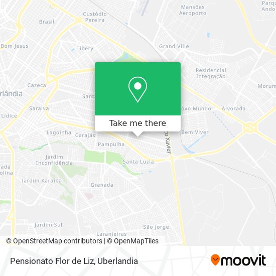 Pensionato Flor de Liz map