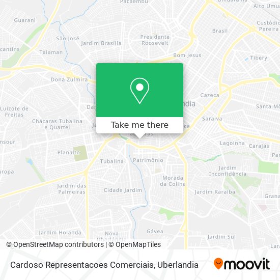 Cardoso Representacoes Comerciais map