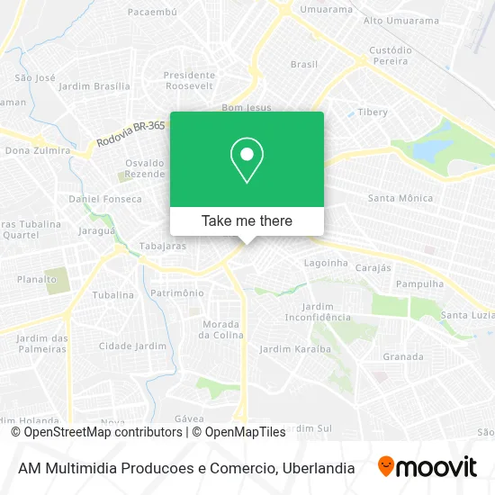 AM Multimidia Producoes e Comercio map