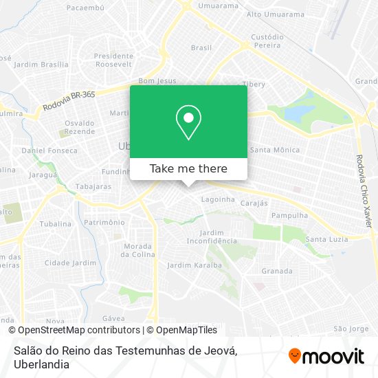 Salão do Reino das Testemunhas de Jeová map