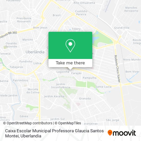 Caixa Escolar Municipal Professora Glaucia Santos Montei map