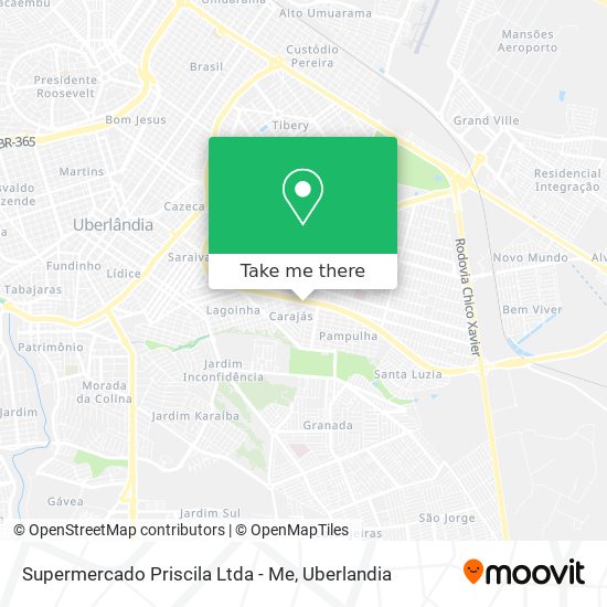 Supermercado Priscila Ltda - Me map