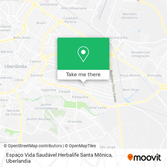 Espaço Vida Saudável Herbalife Santa Mônica map