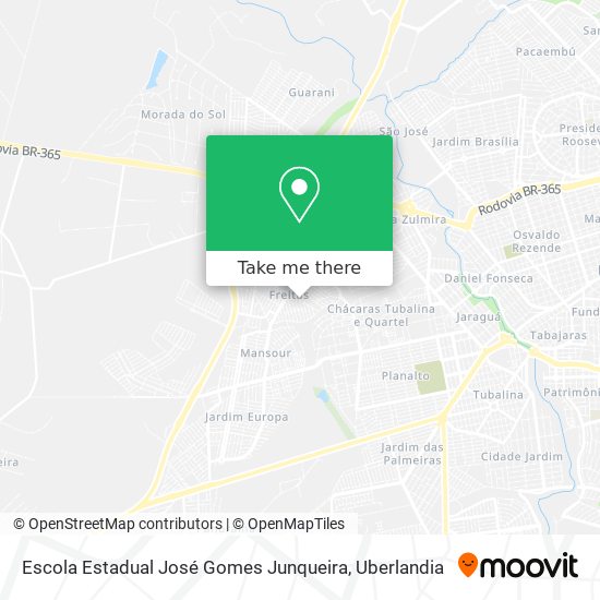 Mapa Escola Estadual José Gomes Junqueira