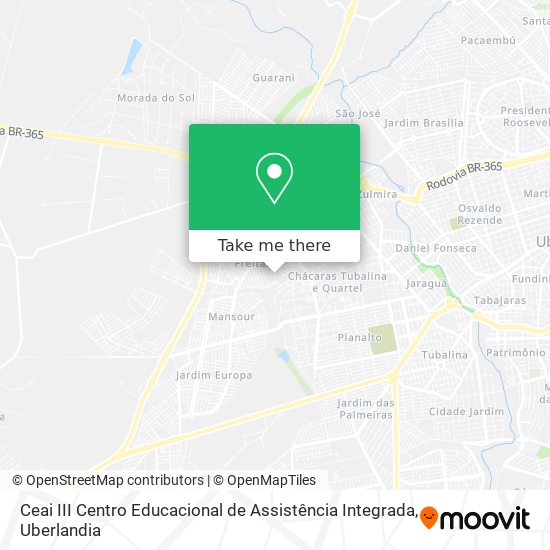 Mapa Ceai III Centro Educacional de Assistência Integrada