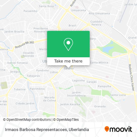 Irmaos Barbosa Representacoes map