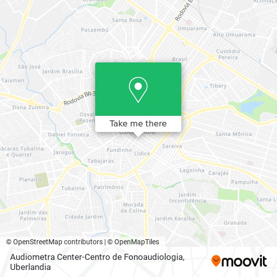 Mapa Audiometra Center-Centro de Fonoaudiologia