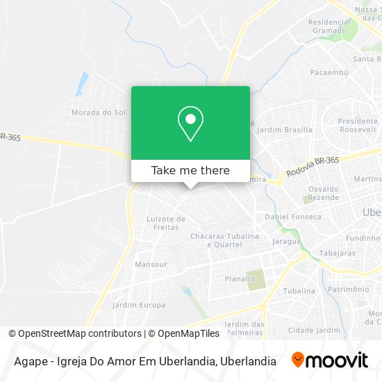 Agape - Igreja Do Amor Em Uberlandia map
