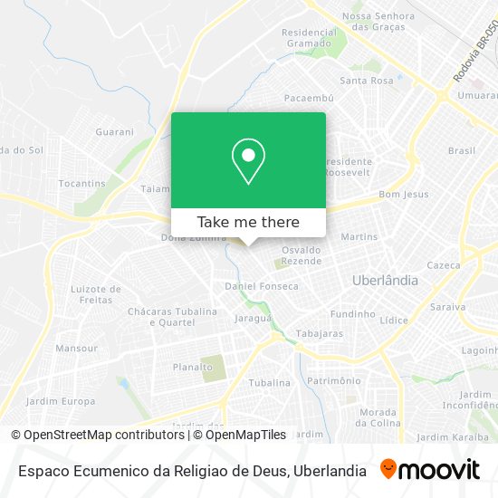 Espaco Ecumenico da Religiao de Deus map