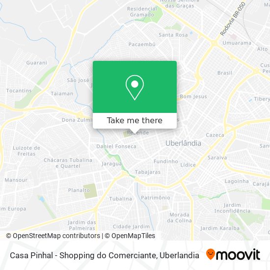 Mapa Casa Pinhal - Shopping do Comerciante