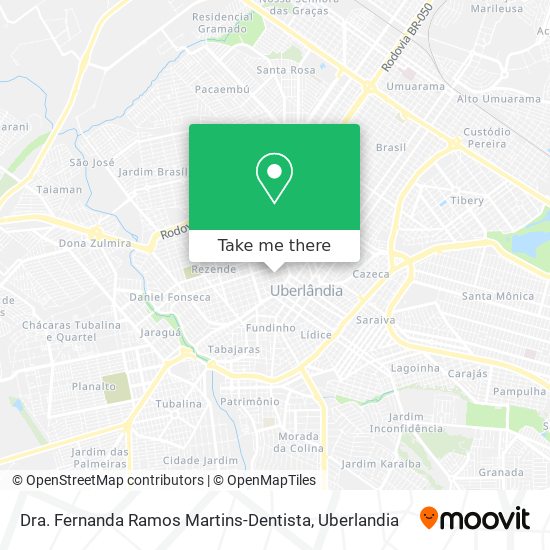 Mapa Dra. Fernanda Ramos Martins-Dentista