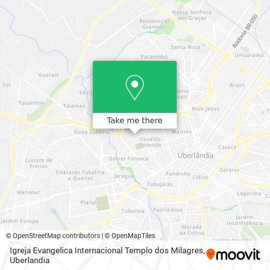 Igreja Evangelica Internacional Templo dos Milagres map