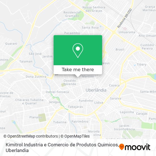 Kimitrol Industria e Comercio de Produtos Quimicos map