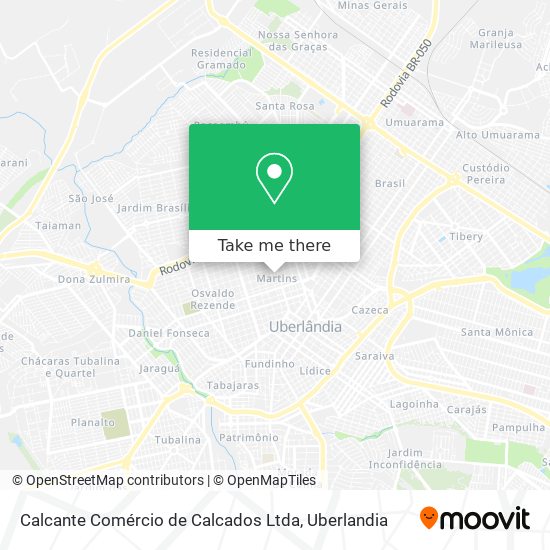 Calcante Comércio de Calcados Ltda map