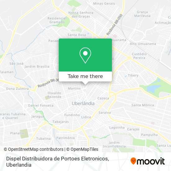 Dispel Distribuidora de Portoes Eletronicos map