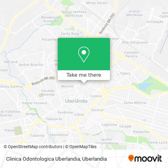 Mapa Clinica Odontologica Uberlandia