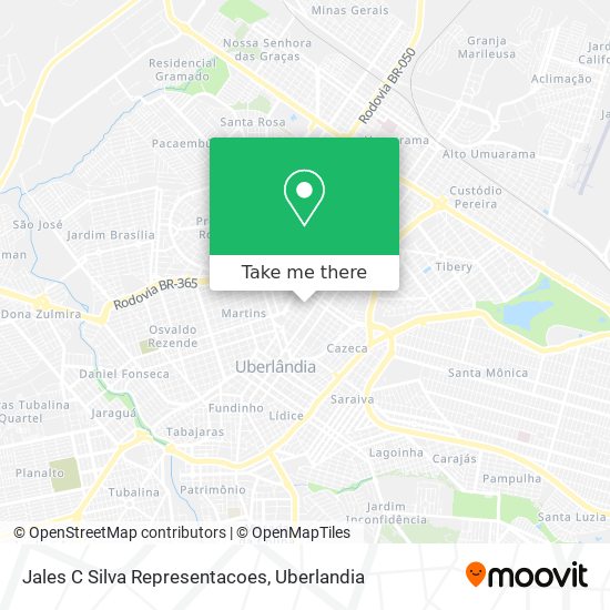 Jales C Silva Representacoes map