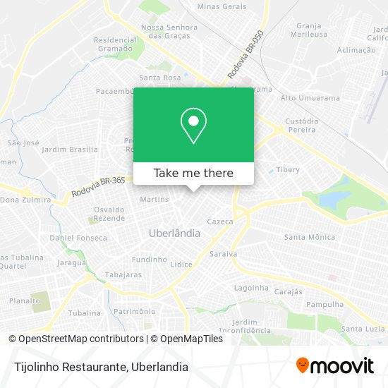 Mapa Tijolinho Restaurante