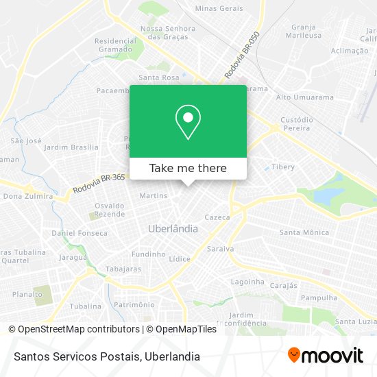 Santos Servicos Postais map