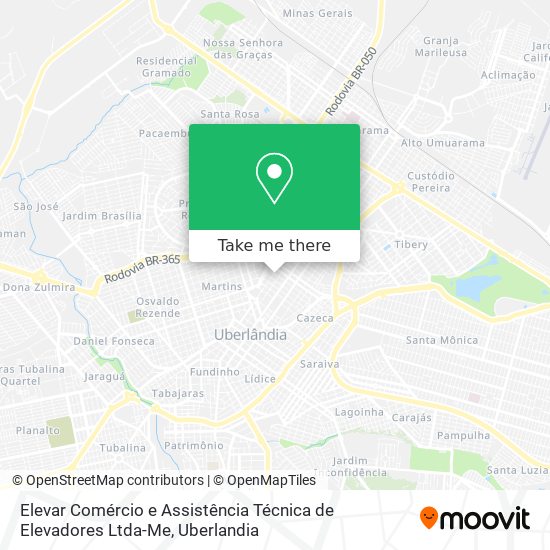 Mapa Elevar Comércio e Assistência Técnica de Elevadores Ltda-Me