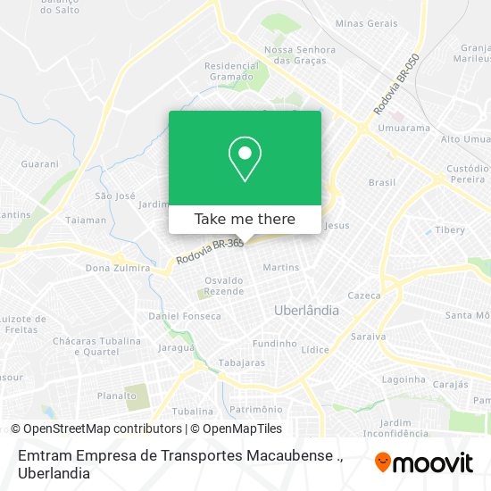 Emtram Empresa de Transportes Macaubense . map