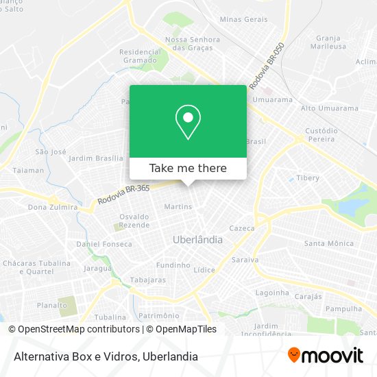 Mapa Alternativa Box e Vidros