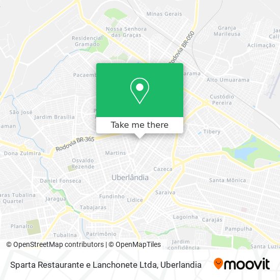 Sparta Restaurante e Lanchonete Ltda map