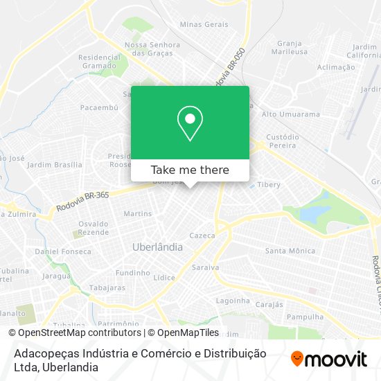 Adacopeças Indústria e Comércio e Distribuição Ltda map