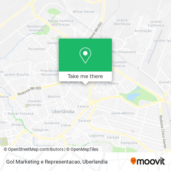 Gol Marketing e Representacao map