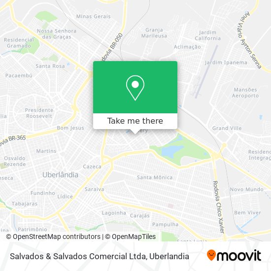 Mapa Salvados & Salvados Comercial Ltda