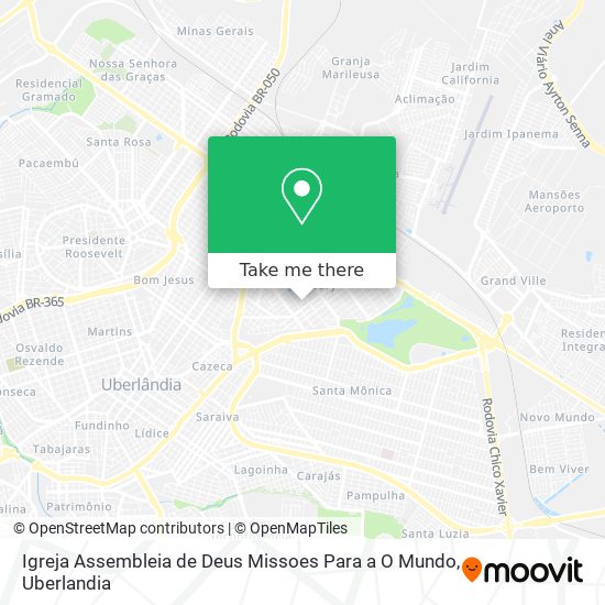 Mapa Igreja Assembleia de Deus Missoes Para a O Mundo