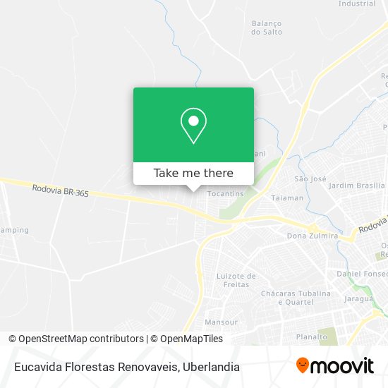 Eucavida Florestas Renovaveis map