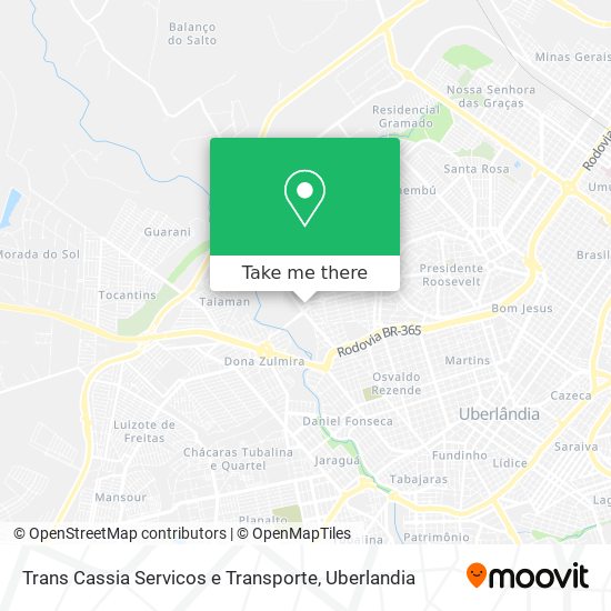 Trans Cassia Servicos e Transporte map