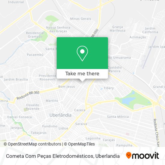 Cometa Com Peças Eletrodomésticos map