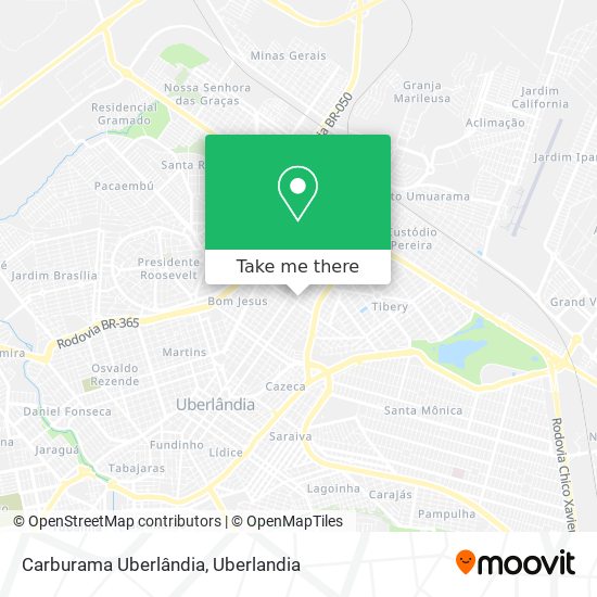 Carburama Uberlândia map