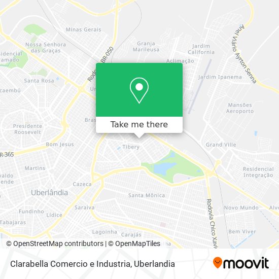 Mapa Clarabella Comercio e Industria