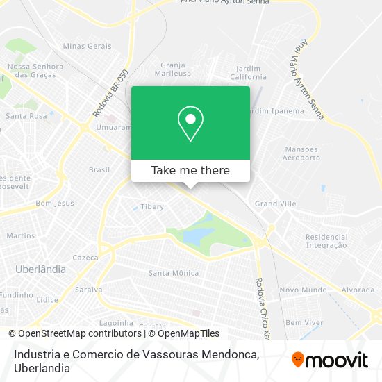 Industria e Comercio de Vassouras Mendonca map