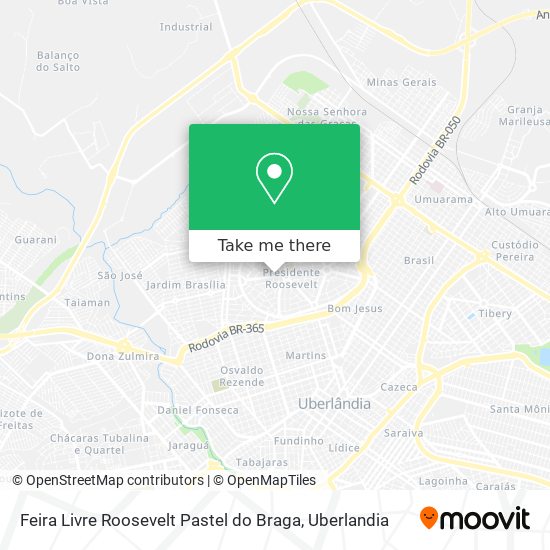 Feira Livre Roosevelt Pastel do Braga map