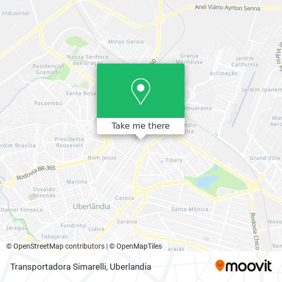 Transportadora Simarelli map