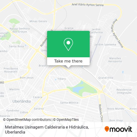 Mapa Metalmex Usinagem Caldeiraria e Hidráulica