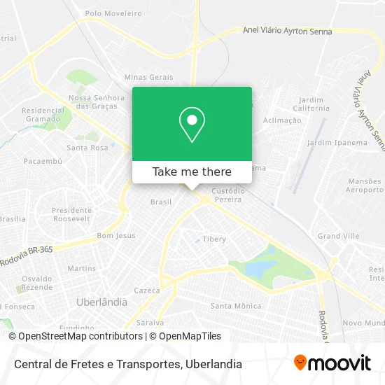 Central de Fretes e Transportes map