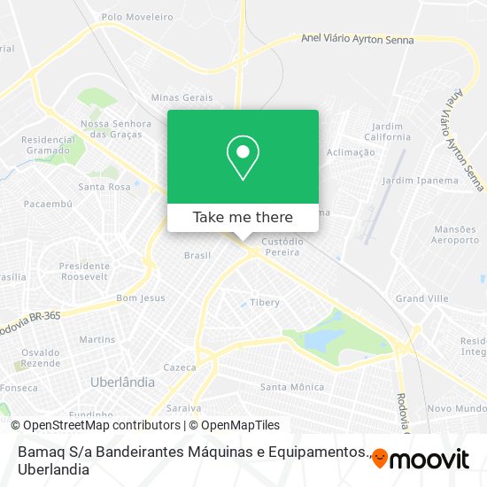 Bamaq S / a Bandeirantes Máquinas e Equipamentos. map