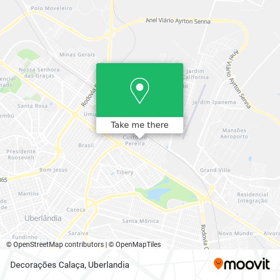 Decorações Calaça map