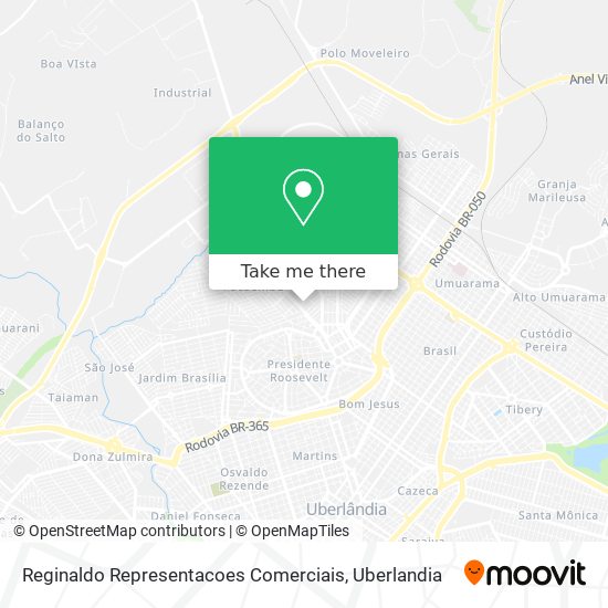 Reginaldo Representacoes Comerciais map