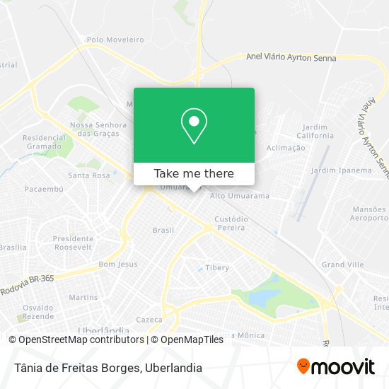 Tânia de Freitas Borges map