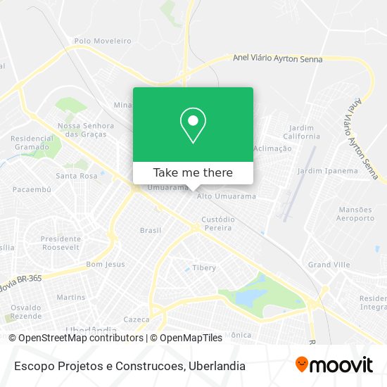 Escopo Projetos e Construcoes map