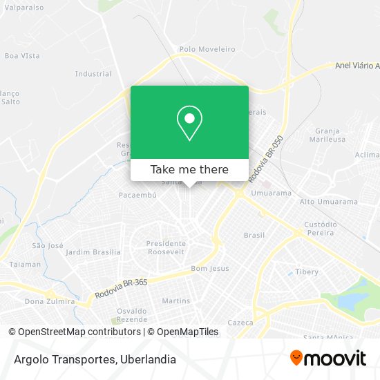 Argolo Transportes map