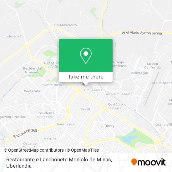 Restaurante e Lanchonete Monjolo de Minas map