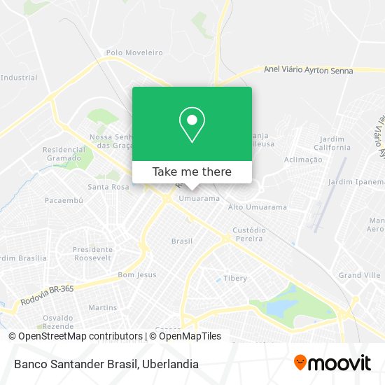 Mapa Banco Santander Brasil