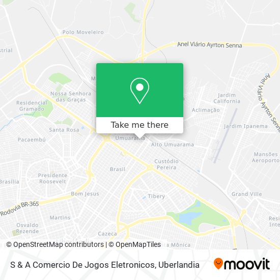 S & A Comercio De Jogos Eletronicos map